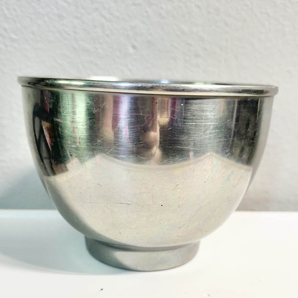 Vintage Stainless Steel Mixing Bowl 6.25" USA Heavy Duty Kitchen Prep Bowl